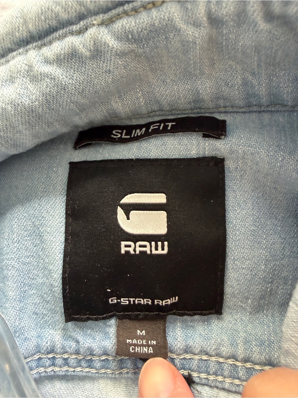 G-Star Blue Casual Button Down Shirt Fitted Silhouette (M) - Picture 4 of 8